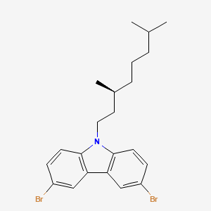 3,6-Dibromo-9-[(3S)-3,7-dimethyloctyl]-9H-carbazole