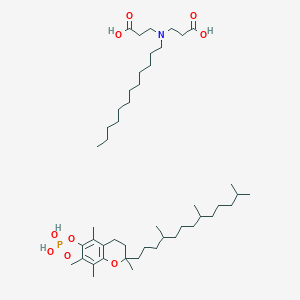 3-[2-carboxyethyl(dodecyl)amino]propanoic acid;[2,5,7,8-tetramethyl-2-(4,8,12-trimethyltridecyl)-3,4-dihydrochromen-6-yl] dihydrogen phosphate