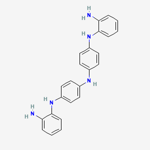 molecular formula C24H23N5 B12592132 N~1~,N~1'~-[Azanediyldi(4,1-phenylene)]di(benzene-1,2-diamine) CAS No. 651048-19-0