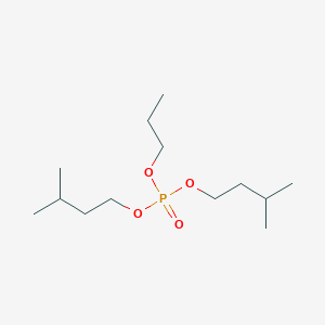 molecular formula C13H29O4P B12592140 Bis(3-methylbutyl) propyl phosphate CAS No. 646450-39-7