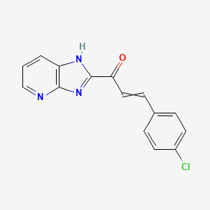 3-(4-Chlorophenyl)-1-(1H-imidazo[4,5-b]pyridin-2-yl)prop-2-en-1-one