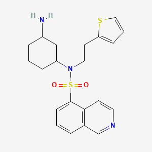 N-(3-Aminocyclohexyl)-N-(2-(thiophen-2-yl)ethyl)isoquinoline-5-sulfonamide