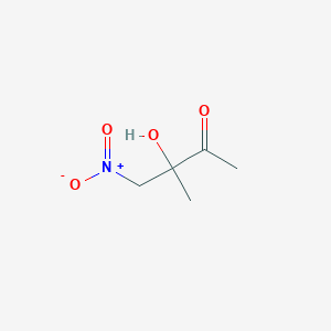 molecular formula C5H9NO4 B12592158 3-Hydroxy-3-methyl-4-nitrobutan-2-one CAS No. 873988-89-7