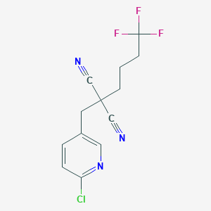 [(6-Chloropyridin-3-yl)methyl](4,4,4-trifluorobutyl)propanedinitrile