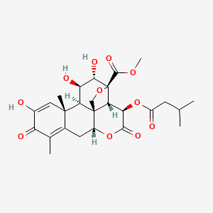 methyl (1R,2S,3R,6R,13S,14R,15R,16S,17S)-11,15,16-trihydroxy-9,13-dimethyl-3-(3-methylbutanoyloxy)-4,10-dioxo-5,18-dioxapentacyclo[12.5.0.01,6.02,17.08,13]nonadeca-8,11-diene-17-carboxylate