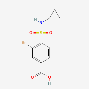 3-Bromo-4-(cyclopropylsulfamoyl)benzoic acid