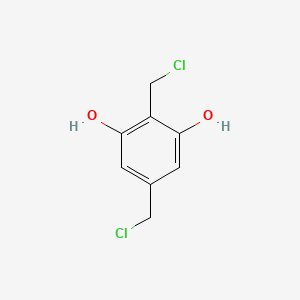 molecular formula C8H8Cl2O2 B12592211 2,5-Bis(chloromethyl)benzene-1,3-diol CAS No. 646475-00-5