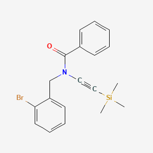 Benzamide, N-[(2-bromophenyl)methyl]-N-[(trimethylsilyl)ethynyl]-