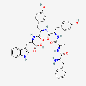 D-Phenylalanyl-D-alanyl-D-tyrosyl-D-tyrosyl-D-tryptophan