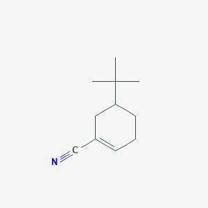 molecular formula C11H17N B12592297 5-Tert-butylcyclohexene-1-carbonitrile CAS No. 578712-30-8