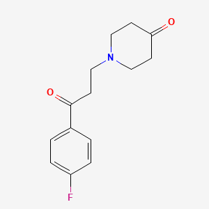 1-[3-(4-Fluorophenyl)-3-oxopropyl]piperidin-4-one