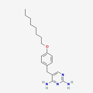 5-{[4-(Octyloxy)phenyl]methyl}pyrimidine-2,4-diamine