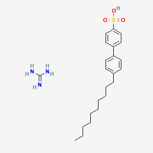 molecular formula C23H35N3O3S B12592337 4-(4-Decylphenyl)benzenesulfonic acid;guanidine CAS No. 650599-62-5