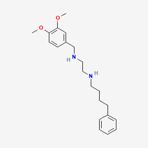 N'-[(3,4-dimethoxyphenyl)methyl]-N-(4-phenylbutyl)ethane-1,2-diamine