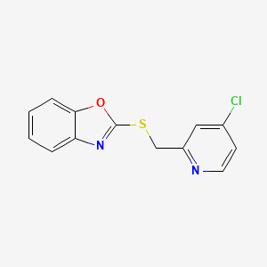 2-{[(4-Chloropyridin-2-yl)methyl]sulfanyl}-1,3-benzoxazole