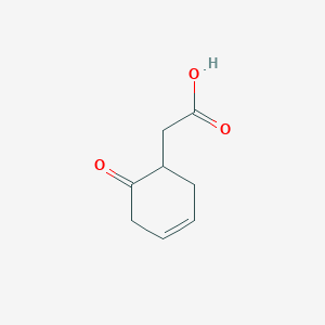 molecular formula C8H10O3 B12592358 (6-Oxocyclohex-3-en-1-yl)acetic acid CAS No. 503177-31-9