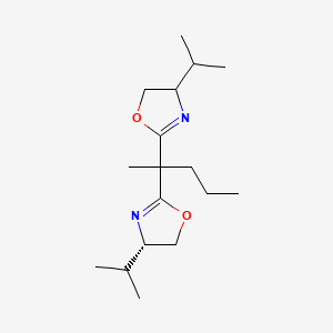 4-(Propan-2-yl)-2-{2-[(4S)-4-(propan-2-yl)-4,5-dihydro-1,3-oxazol-2-yl]pentan-2-yl}-4,5-dihydro-1,3-oxazole