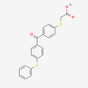 ({4-[4-(Phenylsulfanyl)benzoyl]phenyl}sulfanyl)acetic acid