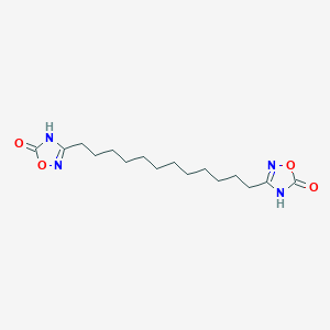 3-[12-(5-oxo-4H-1,2,4-oxadiazol-3-yl)dodecyl]-4H-1,2,4-oxadiazol-5-one