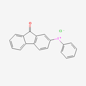 (9-Oxo-9H-fluoren-2-YL)(phenyl)iodanium chloride