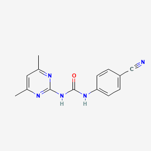 N-(4-Cyanophenyl)-N'-(4,6-dimethylpyrimidin-2-yl)urea