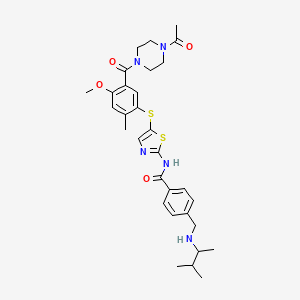 molecular formula C31H39N5O4S2 B1259248 ITK inhibitor CAS No. 439574-61-5