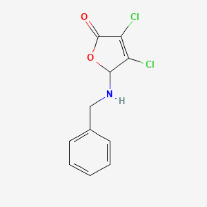 2(5H)-Furanone, 3,4-dichloro-5-[(phenylmethyl)amino]-