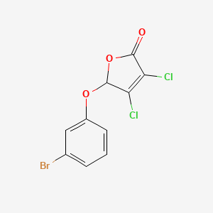 2(5H)-Furanone, 5-(3-bromophenoxy)-3,4-dichloro-