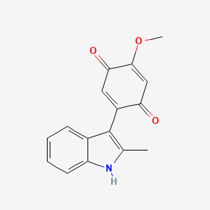 2-Methoxy-5-(2-methyl-1H-indol-3-yl)cyclohexa-2,5-diene-1,4-dione