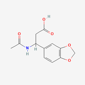 3-Acetamido-3-(2H-1,3-benzodioxol-5-yl)propanoic acid