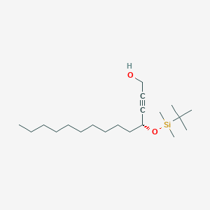 (4R)-4-{[tert-Butyl(dimethyl)silyl]oxy}tetradec-2-yn-1-ol