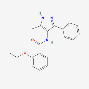 2-ethoxy-N-(5-methyl-3-phenyl-1H-pyrazol-4-yl)benzamide