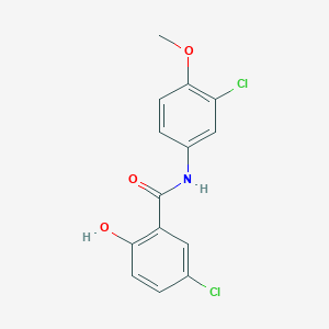 5-Chloro-N-(3-chloro-4-methoxyphenyl)-2-hydroxybenzamide