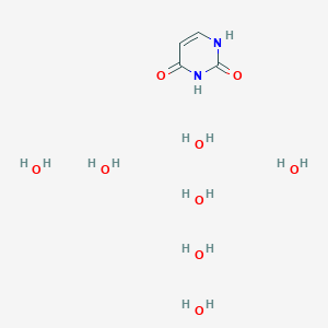 Pyrimidine-2,4(1H,3H)-dione--water (1/7)