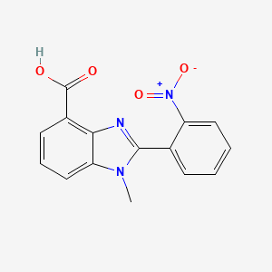 1H-Benzimidazole-4-carboxylic acid, 1-methyl-2-(2-nitrophenyl)-