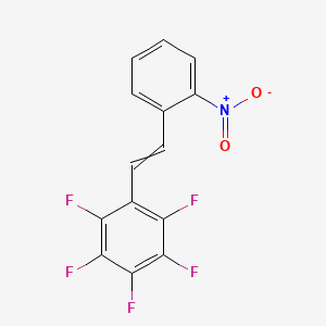 1,2,3,4,5-Pentafluoro-6-[2-(2-nitrophenyl)ethenyl]benzene