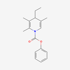 molecular formula C17H21NO2 B12592640 Phenyl 4-ethyl-2,3,5-trimethylpyridine-1(4H)-carboxylate CAS No. 651053-74-6