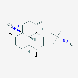 molecular formula C22H32N2 B1259265 (1S,3aR,4S,6S,6aS,9aS,9bS)-9a-异氰基-6-(2-异氰基-2-甲基丙基)-1,4-二甲基-7-亚甲基-2,3,3a,4,5,6,6a,8,9,9b-十氢-1H-菲烯 