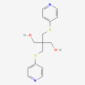 2,2-Bis{[(pyridin-4-yl)sulfanyl]methyl}propane-1,3-diol