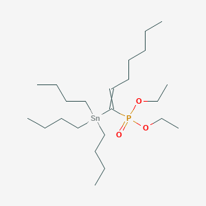 Diethyl [1-(tributylstannyl)hept-1-en-1-yl]phosphonate