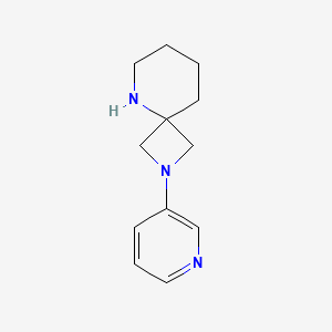 molecular formula C12H17N3 B12592689 2,5-Diazaspiro[3.5]nonane, 2-(3-pyridinyl)- CAS No. 646056-68-0