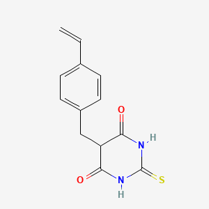 molecular formula C13H12N2O2S B1259269 5-(4-Vinylbenzyl)-2-thiobarbituric acid 