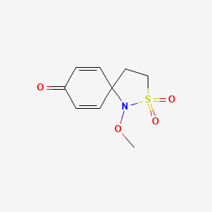 2-Thia-1-azaspiro[4.5]deca-6,9-dien-8-one, 1-methoxy-, 2,2-dioxide