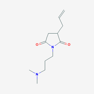 molecular formula C12H20N2O2 B12592767 1-[3-(Dimethylamino)propyl]-3-(prop-2-en-1-yl)pyrrolidine-2,5-dione CAS No. 577732-63-9