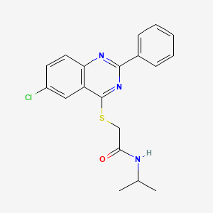 2-[(6-Chloro-2-phenyl-4-quinazolinyl)sulfanyl]-N-isopropylacetamide