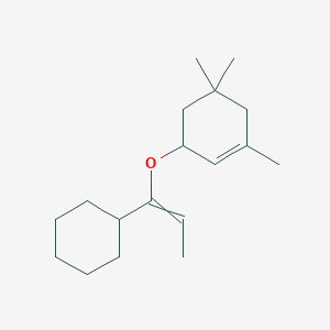 3-[(1-Cyclohexylprop-1-en-1-yl)oxy]-1,5,5-trimethylcyclohex-1-ene