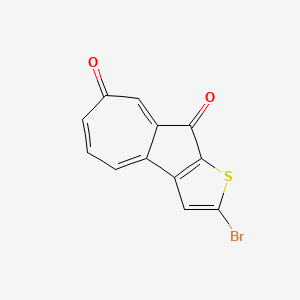 molecular formula C12H5BrO2S B12592778 2-Bromoazuleno[2,1-b]thiophene-7,9-dione CAS No. 647845-24-7