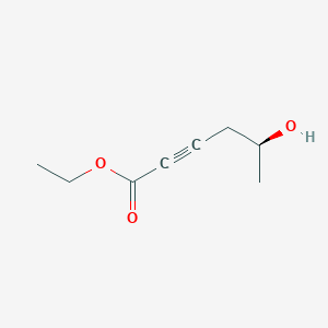 2-Hexynoic acid, 5-hydroxy-, ethyl ester, (5S)-