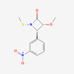 (3R,4S)-3-methoxy-1-methylsulfanyl-4-(3-nitrophenyl)azetidin-2-one