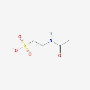 molecular formula C4H8NO4S- B1259281 2-Acetamidoethanesulfonate 